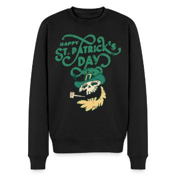 St Patricks Day, - Männer Premium Bio Pullover - Schwarz - Vorne - Nico (187cm)