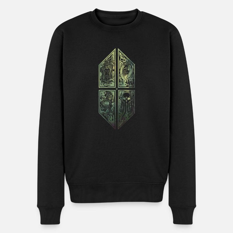Forêt de nuage d'ornement Cthulhu - Pull Premium bio Homme - noir