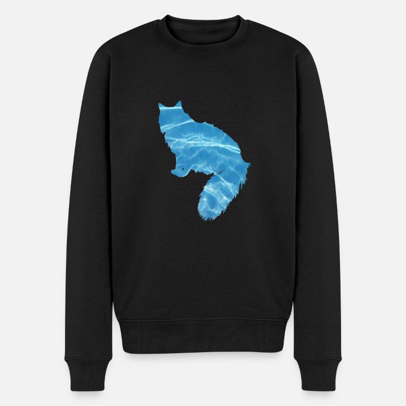 Eau de chat - Pull Premium bio Homme - noir