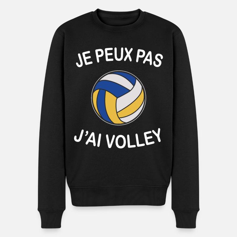 Je Peux Pas J'ai Volley - Pull Premium bio Homme - noir