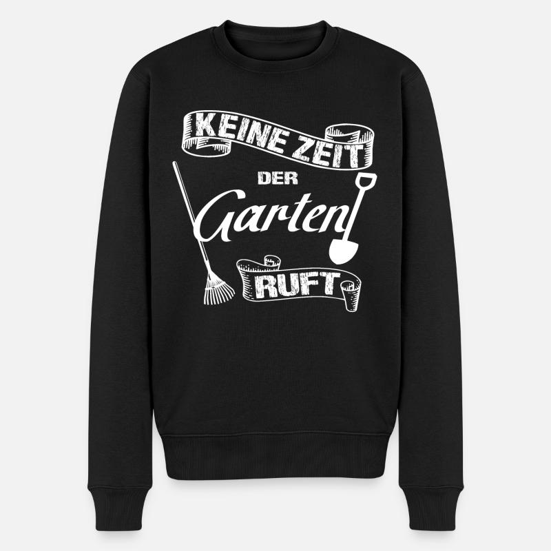 Garten - Männer Premium Bio Pullover - Schwarz