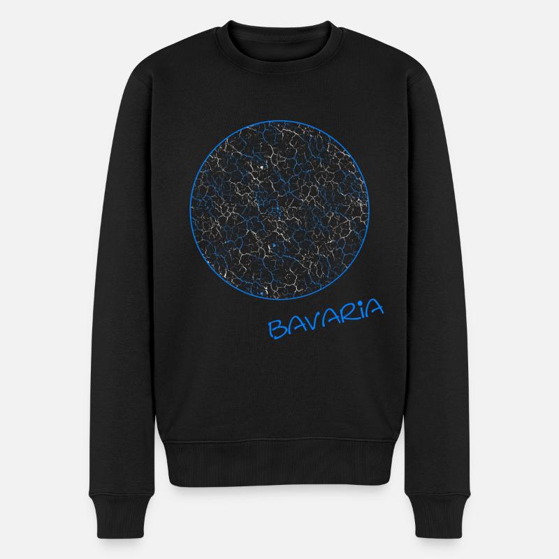 Kreis Bavaria - Männer Premium Bio Pullover - Schwarz