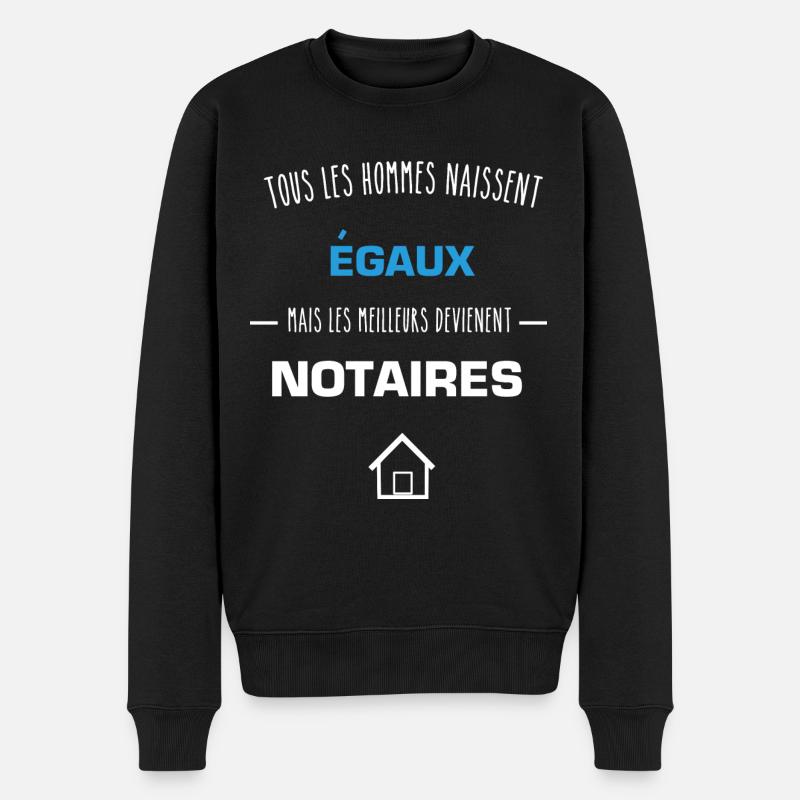 Meilleurs hommes notaires - notaire - Pull Premium bio Homme - noir