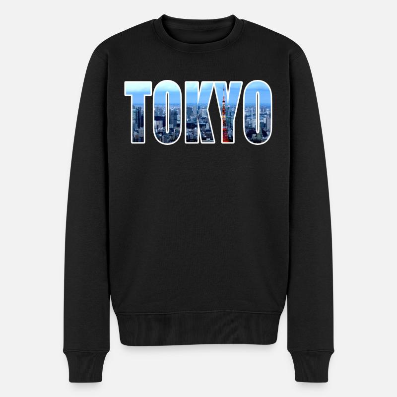 TOKYO tokio - Männer Premium Bio Pullover - Schwarz