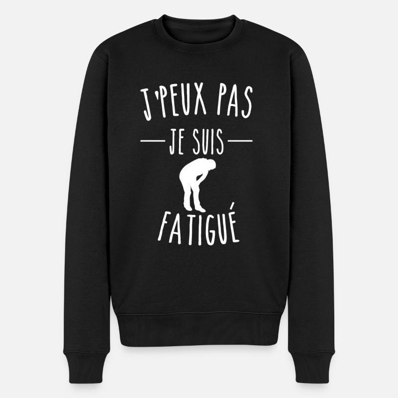 j peux pas je suis fatigué - Pull Premium bio Homme - noir