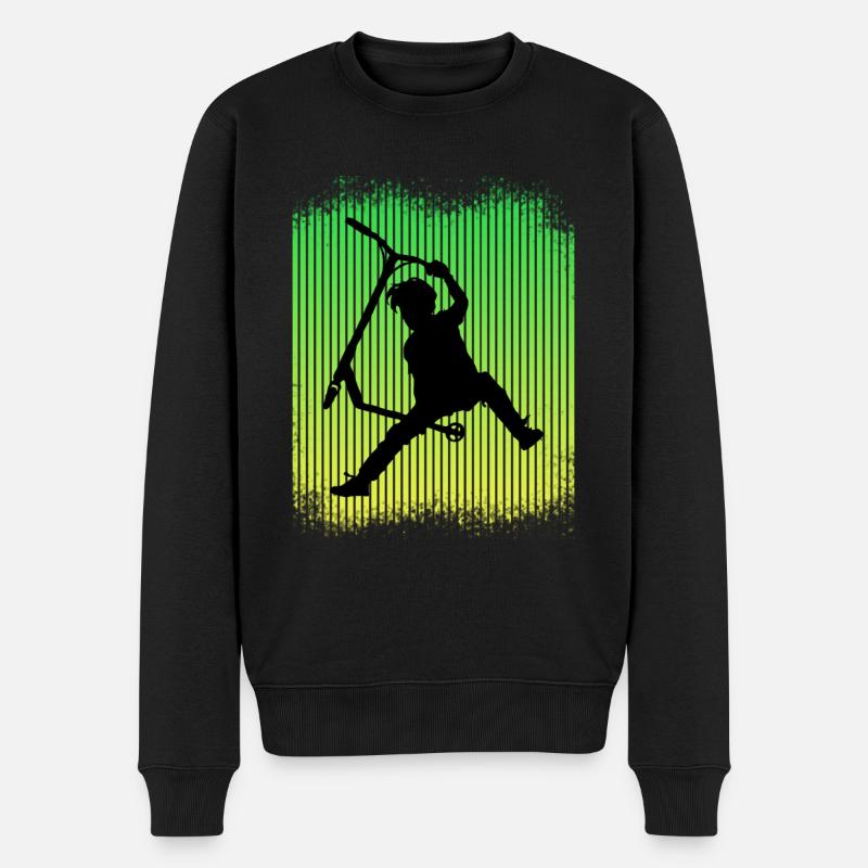 Freestyle Scooter - Männer Premium Bio Pullover - Schwarz