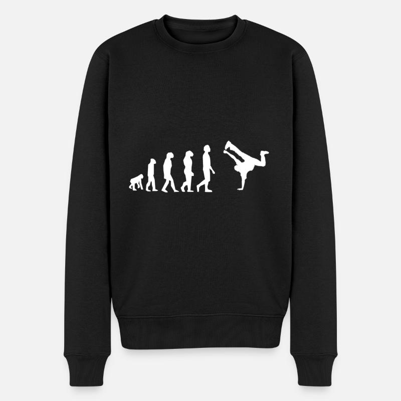 évolution hip hop breakdance - Pull Premium bio Homme - noir