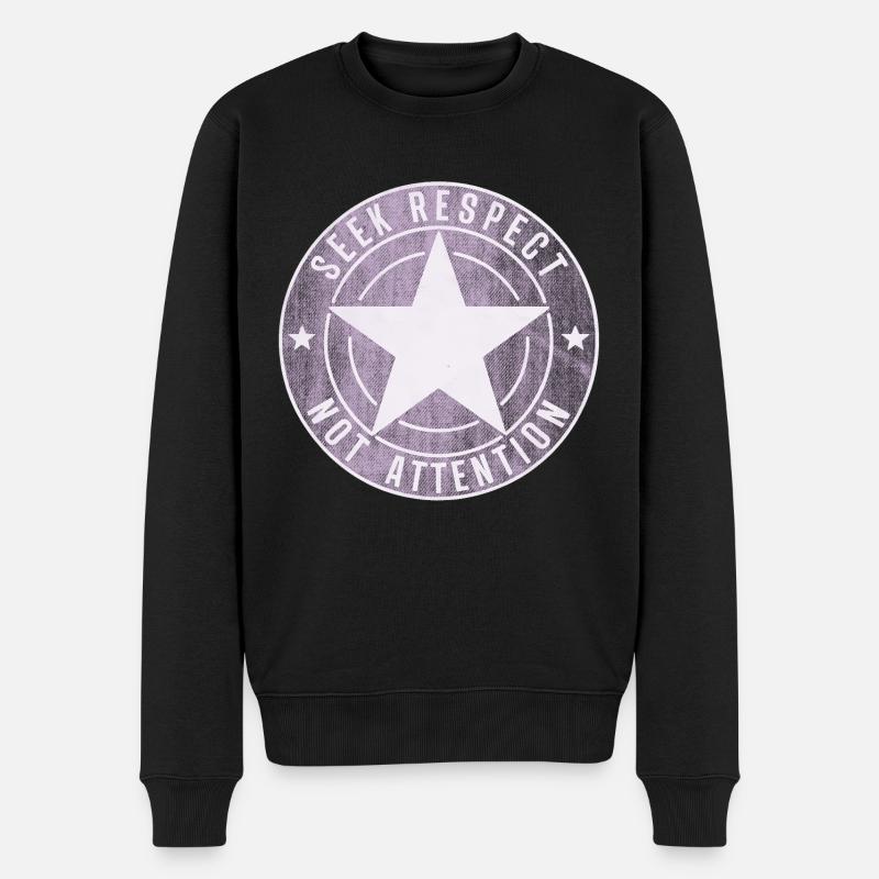 SEEK RESPECT frauenpower rose sévère - Pull Premium bio Homme - noir