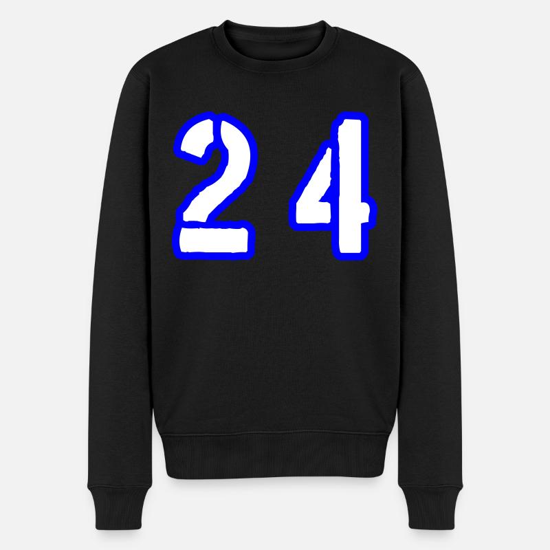 24 Symbole numérique - Pull Premium bio Homme - noir