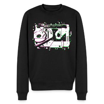 Platine vinyle Techno Rave Tape - Pull Premium bio Homme - noir - Devant - Nico (187cm)