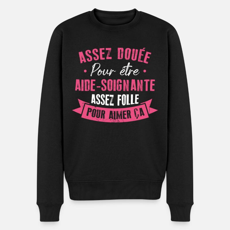 Assez douée pour devenir aide-soignante - Pull Premium bio Homme - noir