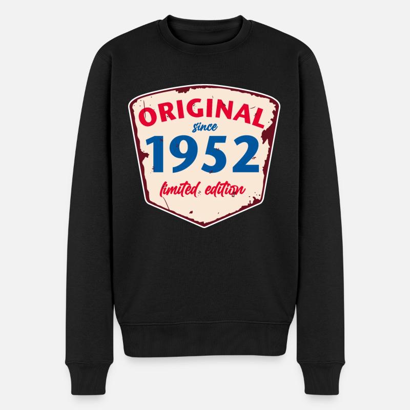 1952 Blechschild - édition citronnée - Millésime - Pull Premium bio Homme - noir