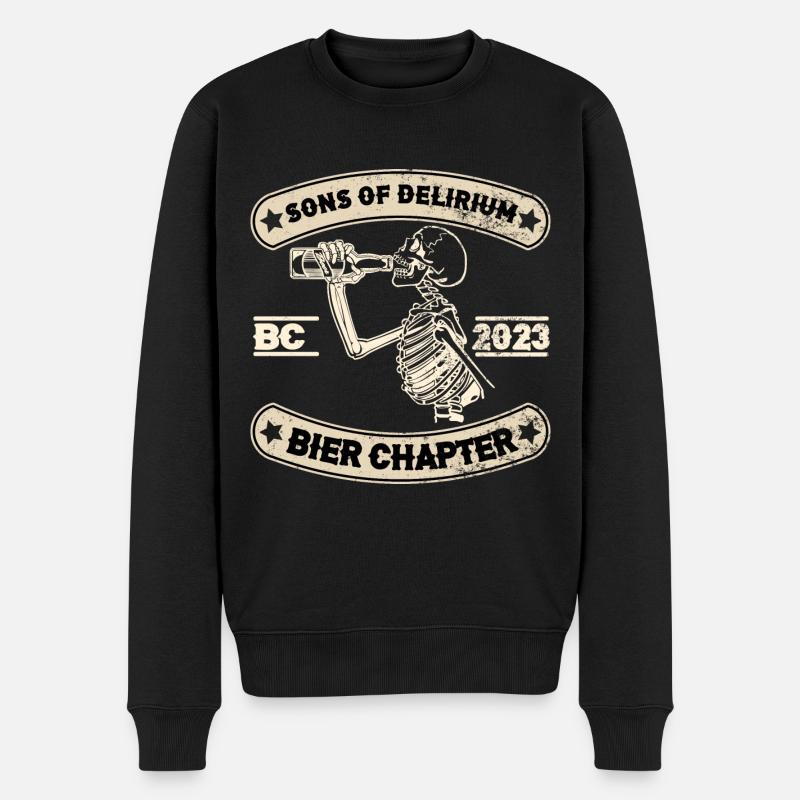 Sons of Delirium Bier Chapter - Bierliebhaber - Männer Premium Bio Pullover - Schwarz
