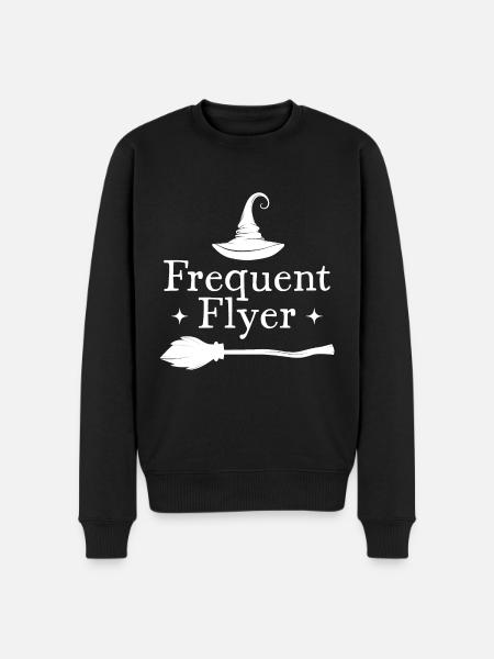 Frequent Flyer Halloween - Men's Premium Organic Jumper - black