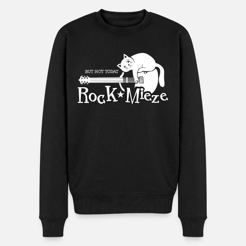 Rock Pussy, Hard Rock, Chat, Chat Maman Cadeau - Pull Premium bio Homme - noir