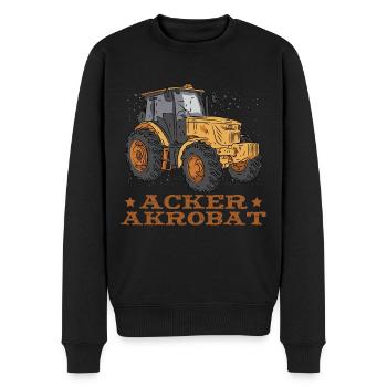 Acker Akrobat Feld Traktor Vieh Feld - Männer Premium Bio Pullover - Schwarz - Vorne - Nico (187cm)
