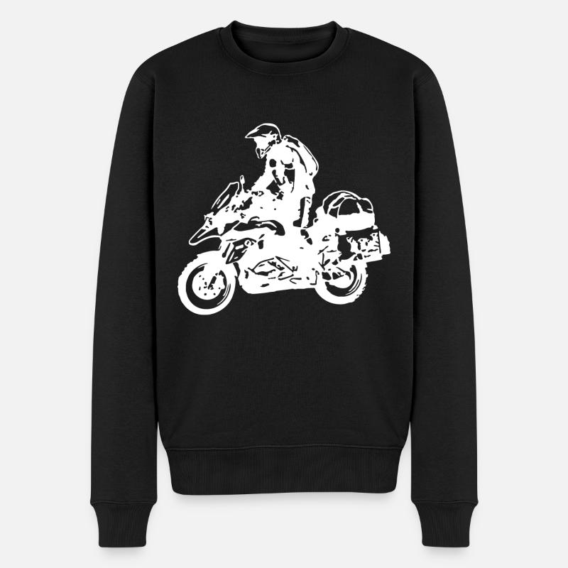 Moto Sport - Männer Premium Bio Pullover - Schwarz