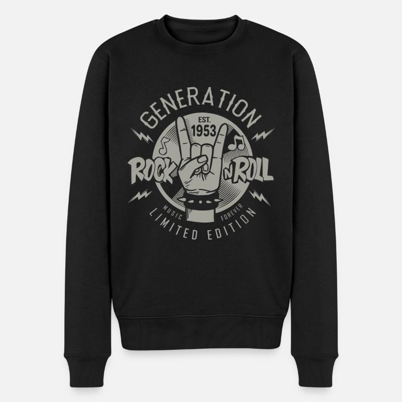 1953 Jubiläum 70 Jahre 70 Jahre - Männer Premium Bio Pullover - Schwarz