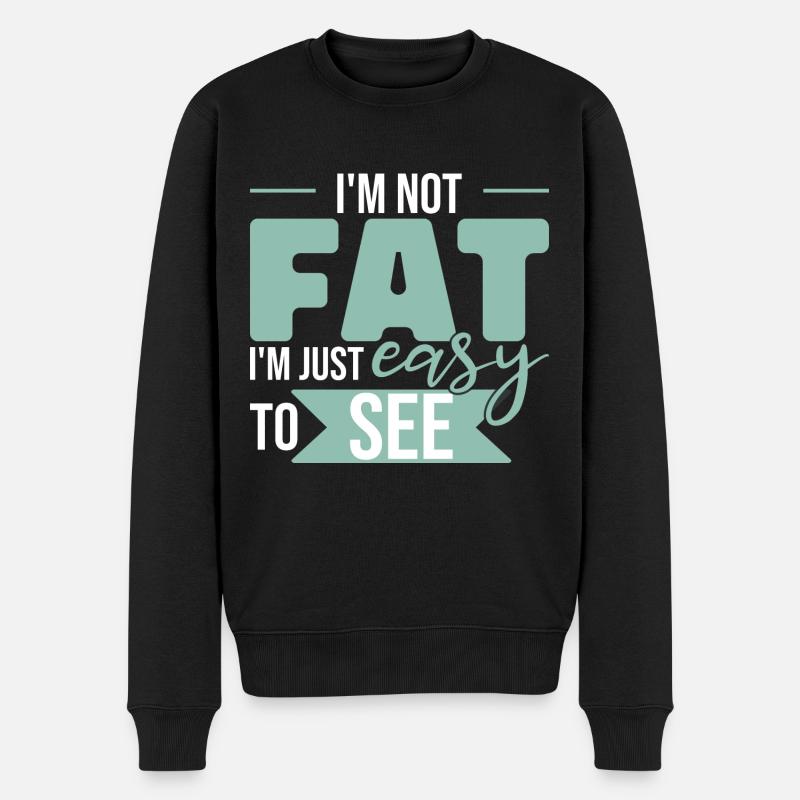 Je suis facile à voir - Pull Premium bio Homme - noir
