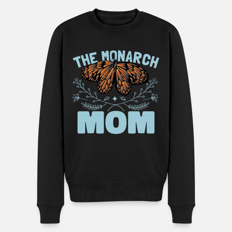 La maman monarque - Pull Premium bio Homme - noir