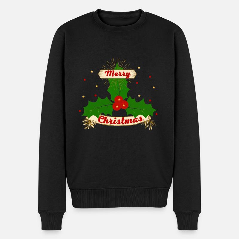 MERRY CHRISTMAS - Pull Premium bio Homme - noir
