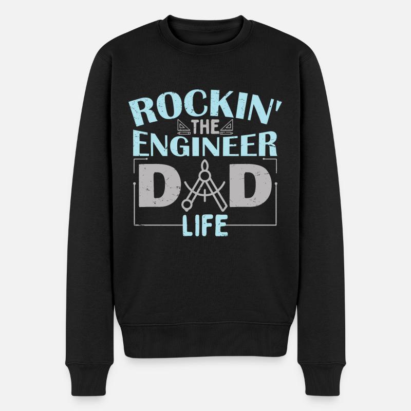 The Engineer Dad - Men's Premium Organic Jumper - black