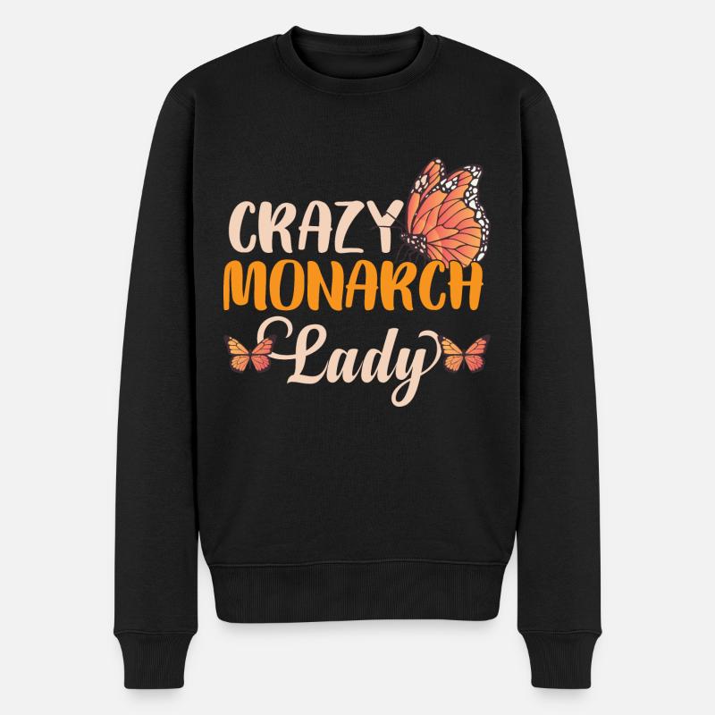 Crazy Monarch Lady - Pull Premium bio Homme - noir