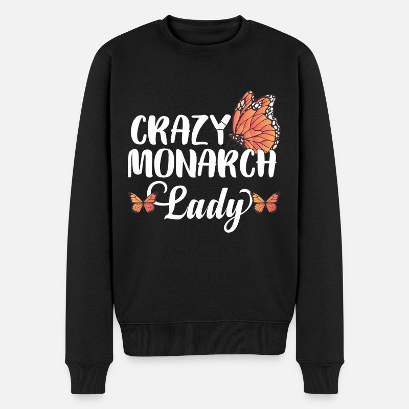 Crazy Monarch Lady - Pull Premium bio Homme - noir