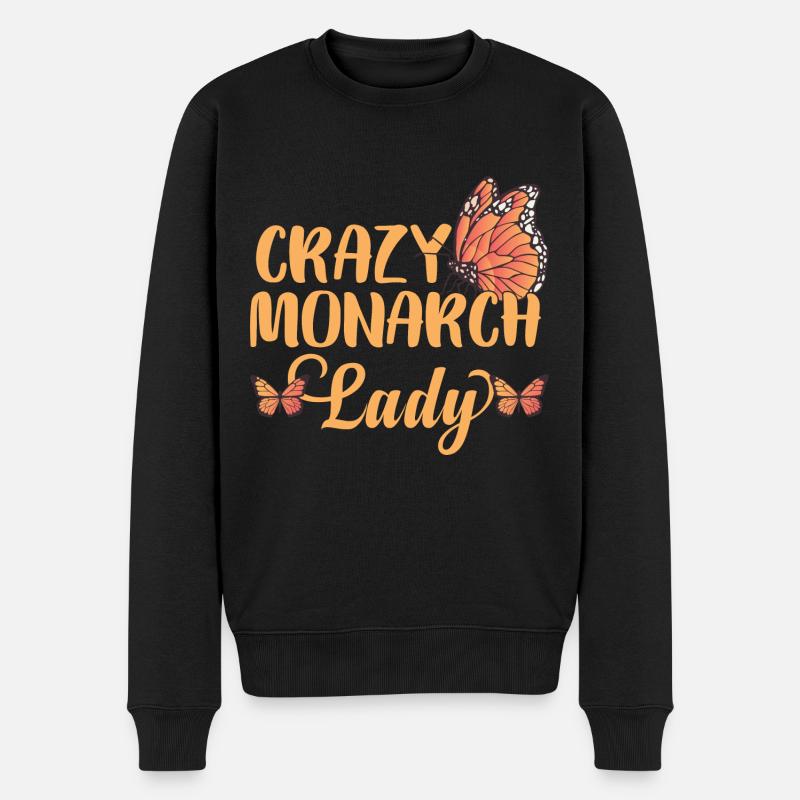 Crazy Monarch Lady - Pull Premium bio Homme - noir