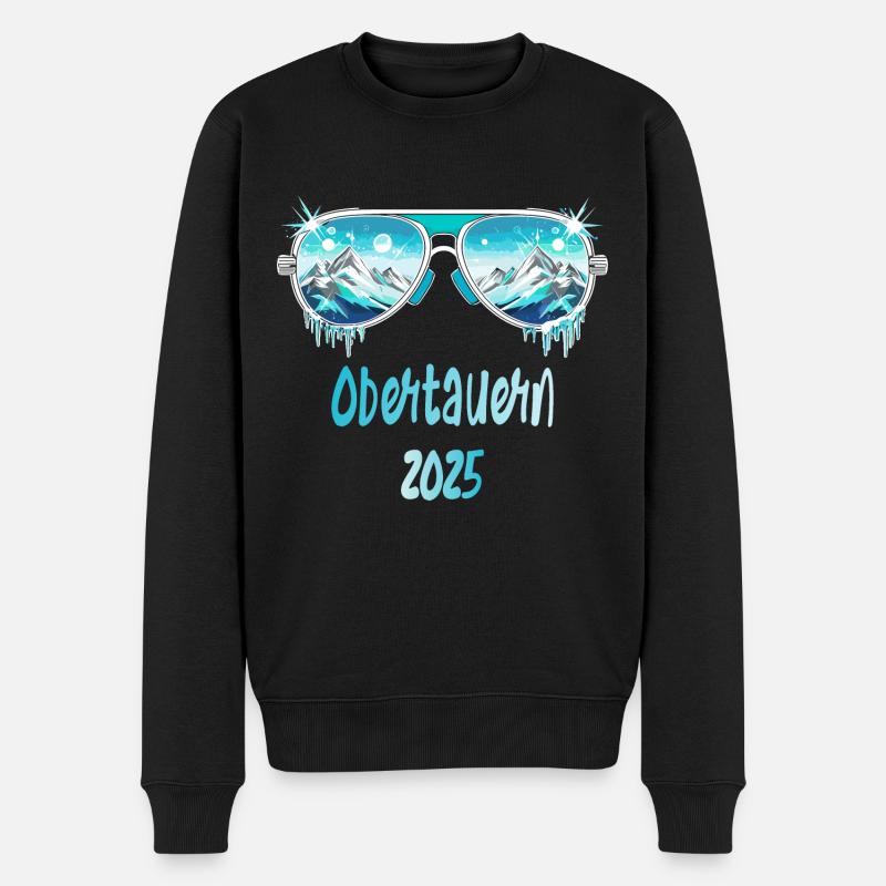 Obrtauern 2025 - Männer Premium Bio Pullover - Schwarz