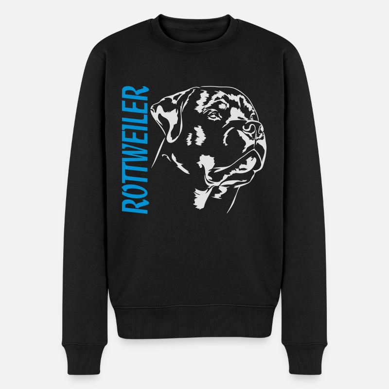 ROTTWEILER Hundeportrait Wilsigns Hundesport Hunde - Männer Premium Bio Pullover - Schwarz