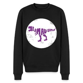 Dinosaur. I am awesome style. Animals. Prehistoric times - Men's Premium Organic Jumper - black - Front - Nico (187cm)