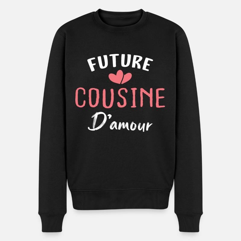 future cousine d'amour - Pull Premium bio Homme - noir