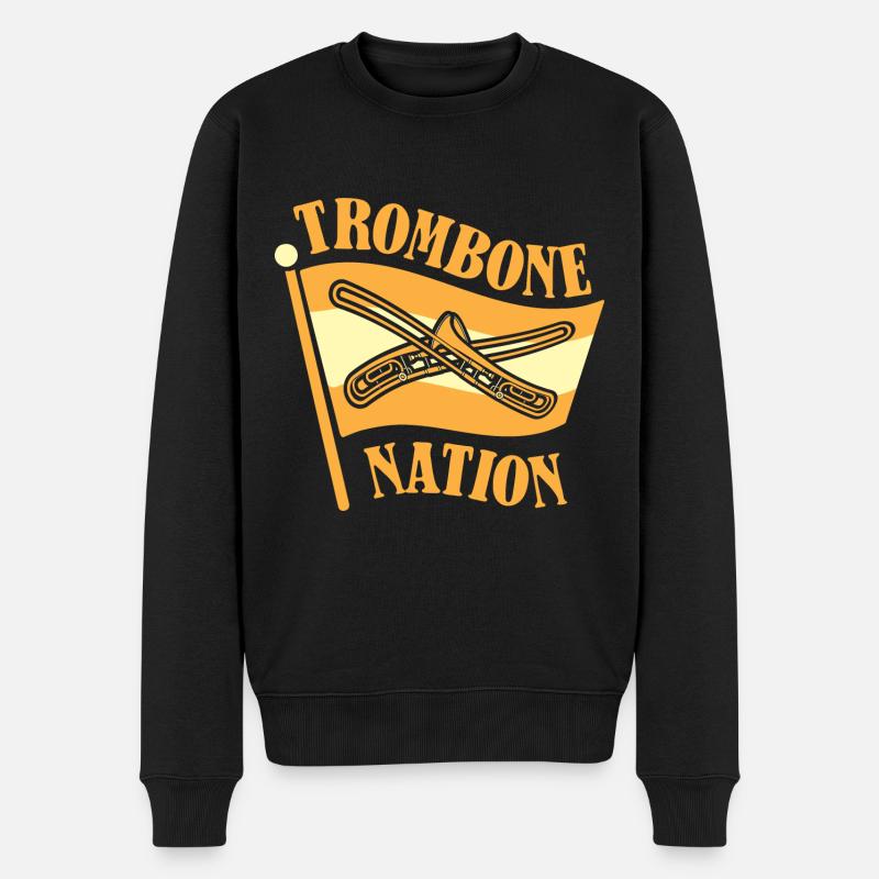 Trombone - Pull Premium bio Homme - noir