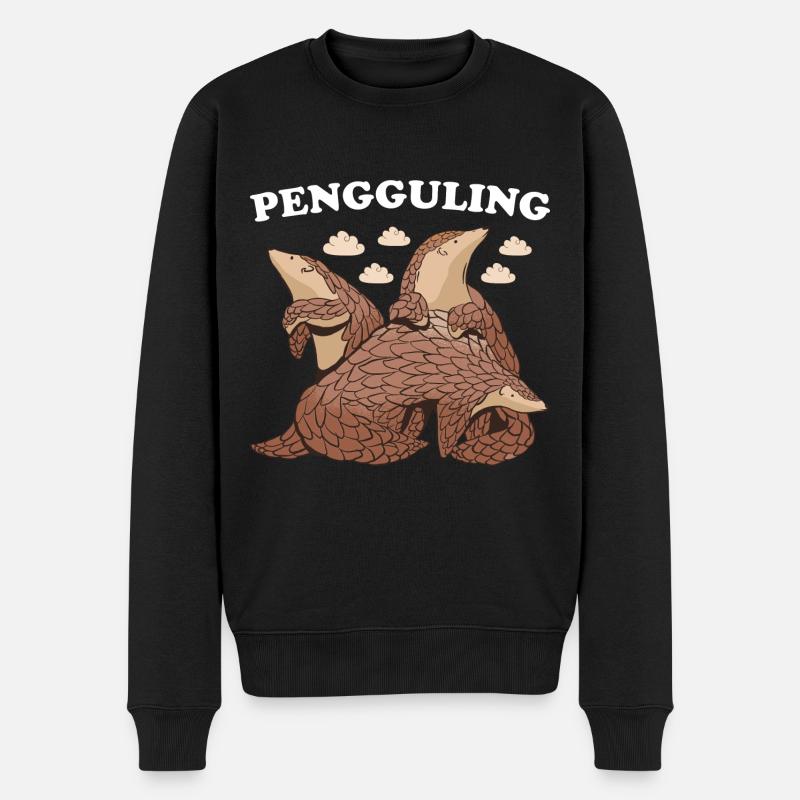 Pengguling Pangolin - Pull Premium bio Homme - noir