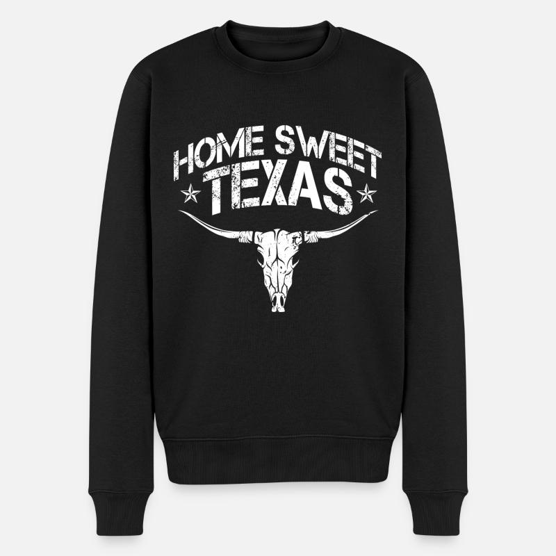 Longhorn Texas - Pull Premium bio Homme - noir