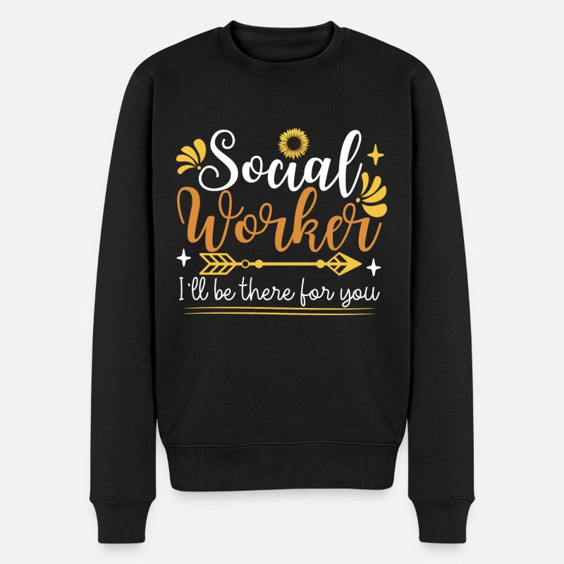 Travail social Sunflower - Pull Premium bio Homme - noir