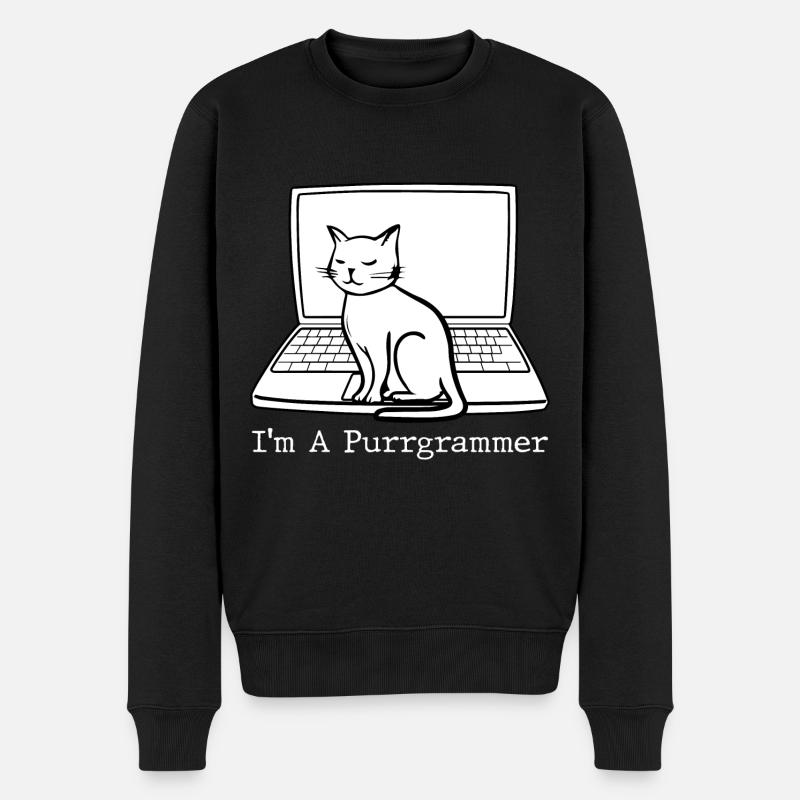 Programmierer Coder Software Entwickler - Männer Premium Bio Pullover - Schwarz