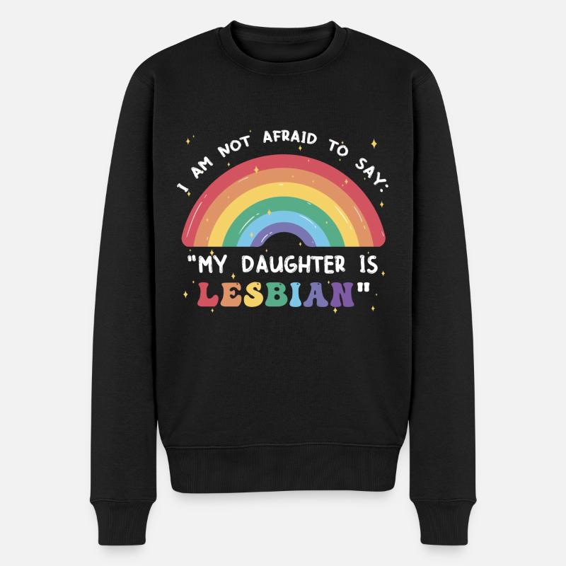 Ma fille est lesbienne - Pull Premium bio Homme - noir