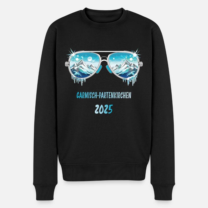 GARMISCH PARTENKIRCHEN 2025 - Pull Premium bio Homme - noir