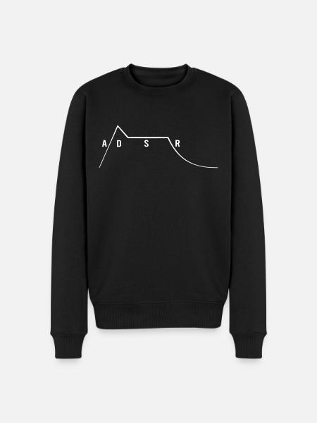 ADSR - attack, decay, sustain & release - Men's Premium Organic Jumper - black