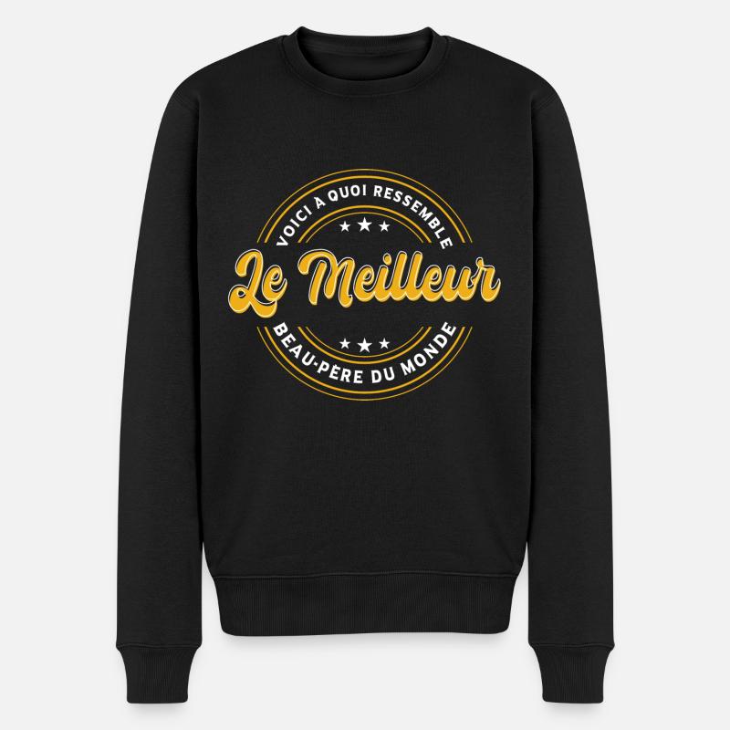 Le Meilleur Beau-Père Du Monde - Pull Premium bio Homme - noir