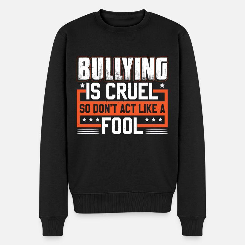 Citation contre l’intimidation - Pull Premium bio Homme - noir