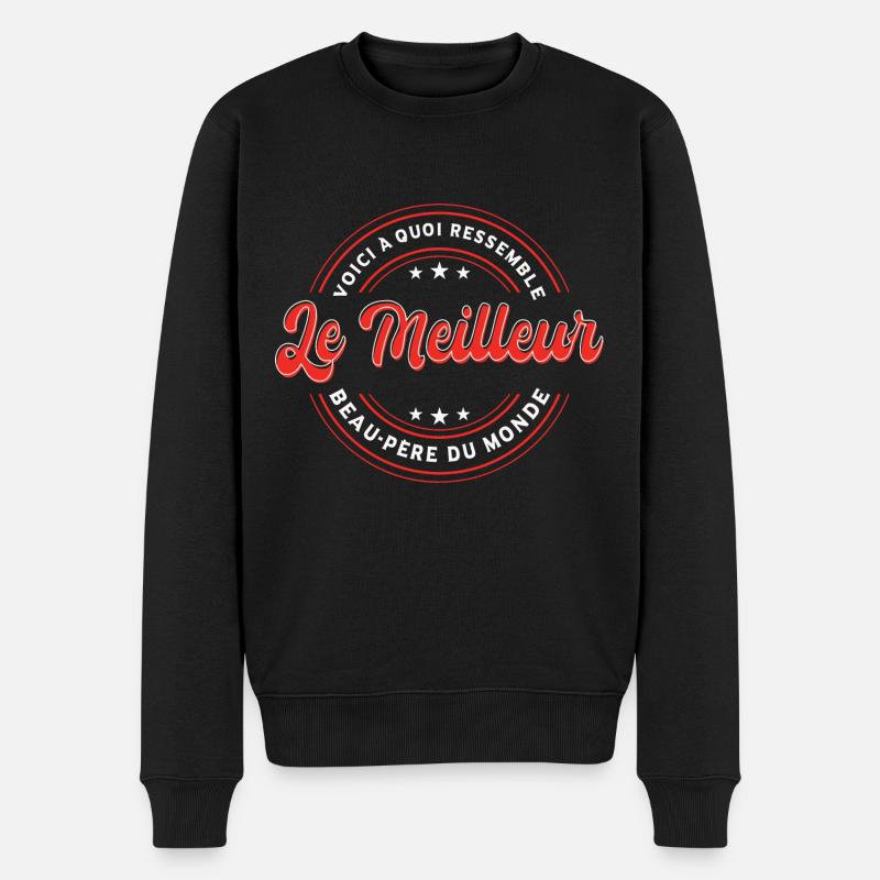 Le Meilleur Beau-Père Du Monde - Pull Premium bio Homme - noir