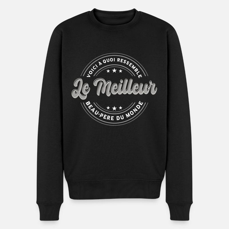 Beau-Pere Cadeau - Pull Premium bio Homme - noir