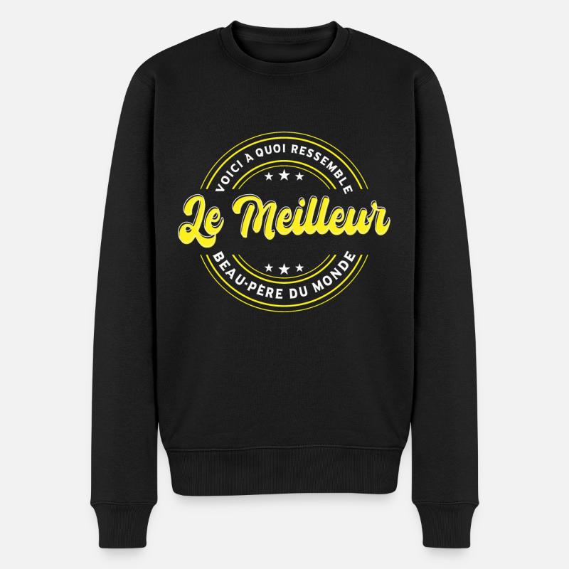 Meilleur Beau-Père Du Monde - Pull Premium bio Homme - noir