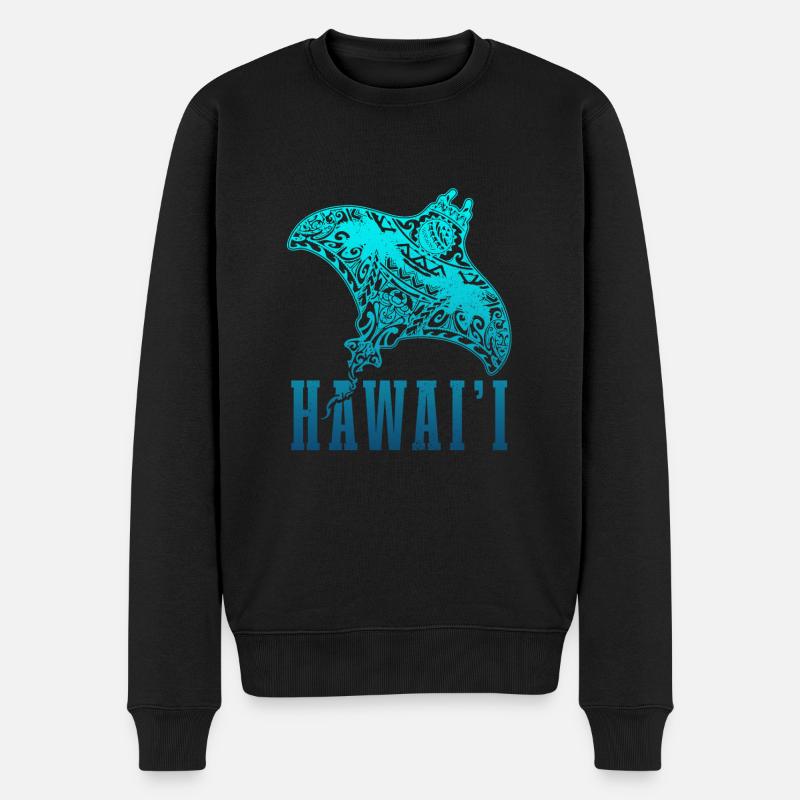 Hawaï Aloha Souvenir hawaïen - Pull Premium bio Homme - noir
