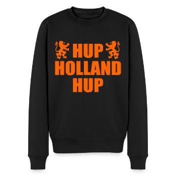 Hup holland hup - Männer Premium Bio Pullover - Schwarz - Vorne - Nico (187cm)