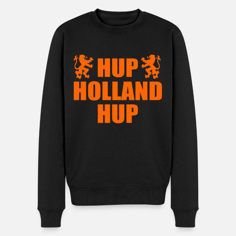 Hup holland hup - Økologisk premium-sweatshirt til mænd - sort
