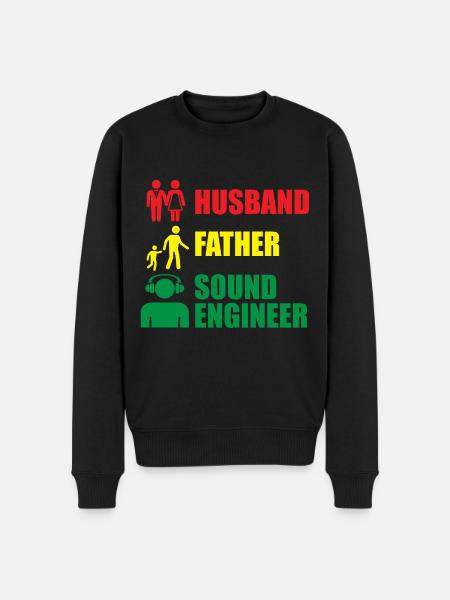Tontechniker Sound Audio Engineer - Men's Premium Organic Jumper - black